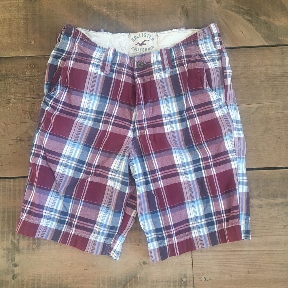 Mens Hollister checkered shorts